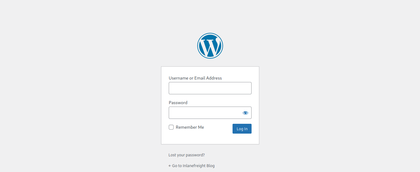 WP Admin Login